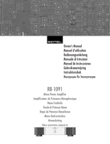 Rotel RB-1091 Benutzerhandbuch