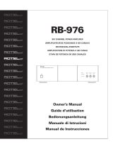 Rotel RB-976 Benutzerhandbuch