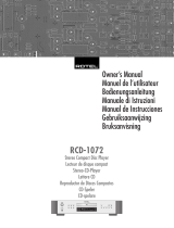 Rotel RCD-1072 Benutzerhandbuch