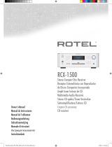 Rotel RCX-1500 Bedienungsanleitung