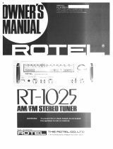 Rotel RT-1025 Bedienungsanleitung