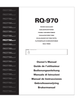 Rotel Stereo Equalizer RQ-970 Benutzerhandbuch