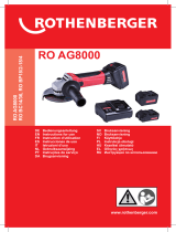 Rothenberger Angle grinder RO AG 8000 Benutzerhandbuch