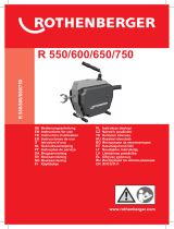 Rothenberger Drain cleaning machine R550 Benutzerhandbuch