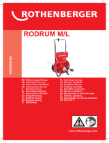 Rothenberger Drain cleaning machine RODRUM M Benutzerhandbuch