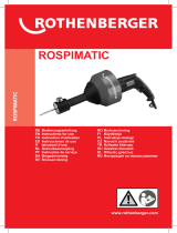 Rothenberger Drain cleaning machine ROSPIMATIC set Benutzerhandbuch