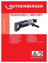 Rothenberger Dry drill motor RODIADRILL 1800 DRY Benutzerhandbuch