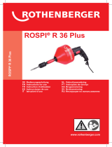 Rothenberger Electric drain cleaner ROSPI R 36 Plus Benutzerhandbuch