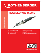 Rothenberger ROWELD WG 1600 E Benutzerhandbuch