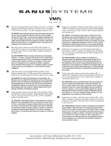 Sanus VISIONMOUNT FLAT PANEL WALL MOUNT-VMPL Bedienungsanleitung
