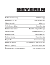 SEVERIN PROFI-MIX SM 3807 - Bedienungsanleitung
