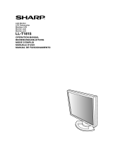 Sharp Computer Monitor LL-T1815 Benutzerhandbuch