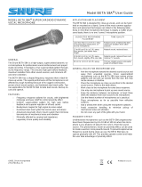 Shure Beta 58 A Mikrofon Benutzerhandbuch