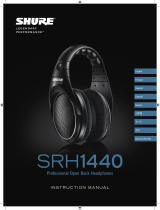Shure SRH1440 Professional Open Back Headphones Bedienungsanleitung