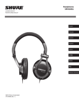 Shure SRH550DJ Professional DJ Headphones Benutzerhandbuch