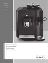 Siemens Fully automatic coffee machine Benutzerhandbuch