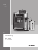 Siemens Fully automatic coffee machine Benutzerhandbuch