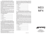 Smeg MD3 Benutzerhandbuch