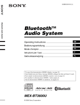 Sony Bluetooth Audio System Benutzerhandbuch