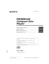 Sony CDX-3002 Benutzerhandbuch