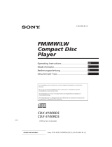 Sony CDX-4100RDS Benutzerhandbuch