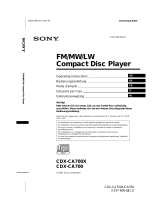 Sony CDX-CA700 Benutzerhandbuch