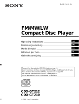 Sony CDX-GT210 Benutzerhandbuch