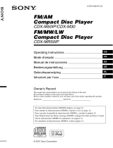Sony CDX-M30 Benutzerhandbuch