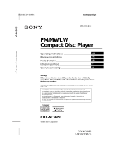 Sony 2-581-922-11 Benutzerhandbuch