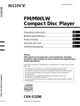 Sony CDX- S2200 Benutzerhandbuch