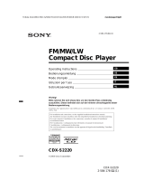 Sony cdx s 2220 s Benutzerhandbuch