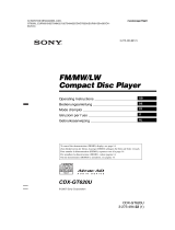Sony CDXGT620U Benutzerhandbuch