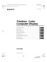 Sony CPD-E200E Benutzerhandbuch