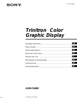 Sony Trinitron GDM-F500R Benutzerhandbuch