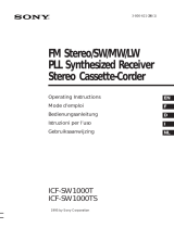 Sony ICF-SW1000TS Benutzerhandbuch