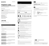 Sony LMP-P201 Benutzerhandbuch