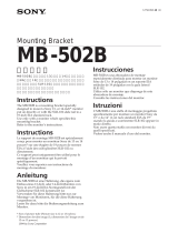 Sony MB-502B Benutzerhandbuch