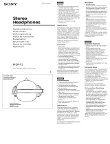 Sony MDR-F1 Benutzerhandbuch