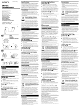 Sony MDR-EX90LP Benutzerhandbuch