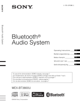 Sony MEX-BT3800U Benutzerhandbuch
