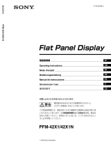 Sony PFM-42X1 Bedienungsanleitung