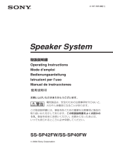 Sony SS-SP42FW Benutzerhandbuch