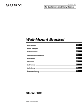 Sony TV Mount SU-WL100 Benutzerhandbuch