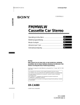 Sony xr ca 800 Bedienungsanleitung