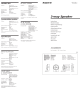 Sony XS-6038MK3 Benutzerhandbuch