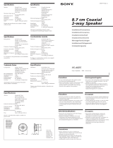Sony XS-A825 Benutzerhandbuch