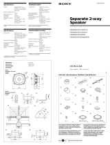Sony XS-HA1324 Benutzerhandbuch