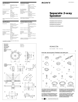 Sony XS-HA1724 Benutzerhandbuch