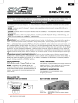Horizon Hobby DX2E DSM 2-Channel Surface Tx Only Benutzerhandbuch
