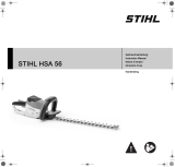 STIHL Akku-Heckenschere HSA 66, Akku System PRO, Schnittlänge 50cm, ohne Akku und Ladegerät Bedienungsanleitung